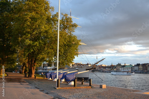 Skeppsholmen  Embankment in the Evening photo