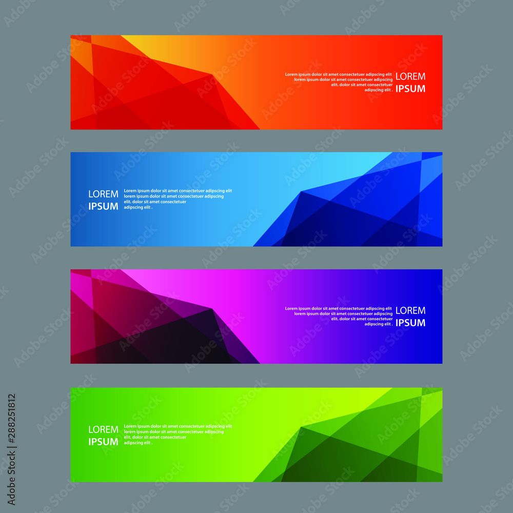 Vector Abstract design banner web template Vector Abstract design banner web template