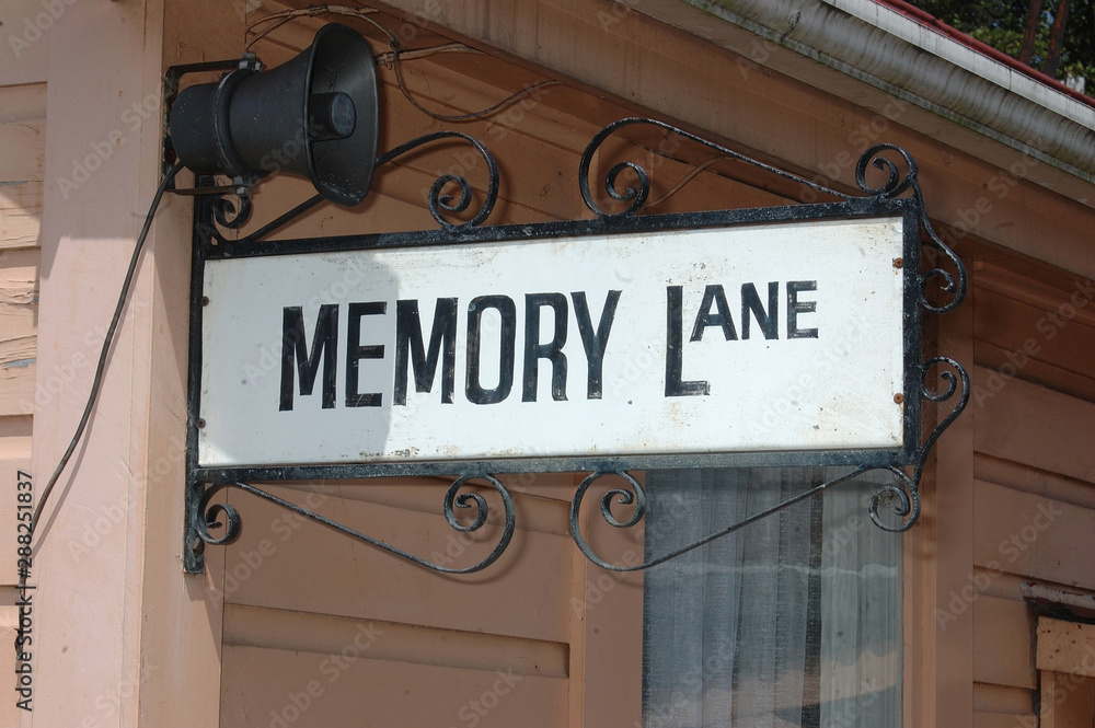 Obraz premium memory lane sign
