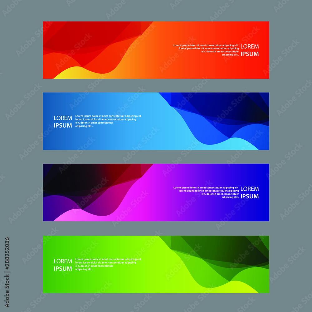 Vector Abstract design banner web template Vector Abstract design banner web template