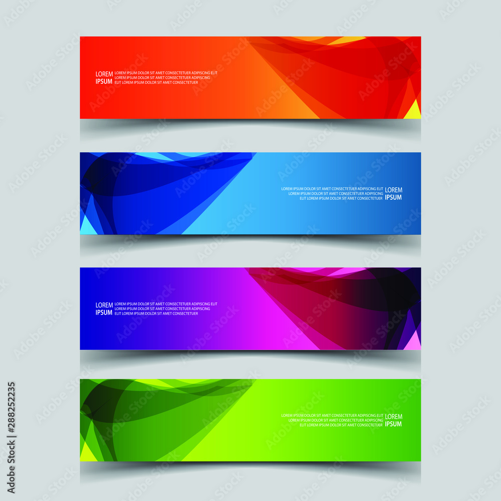 Vector Abstract design banner web template Vector Abstract design banner web template