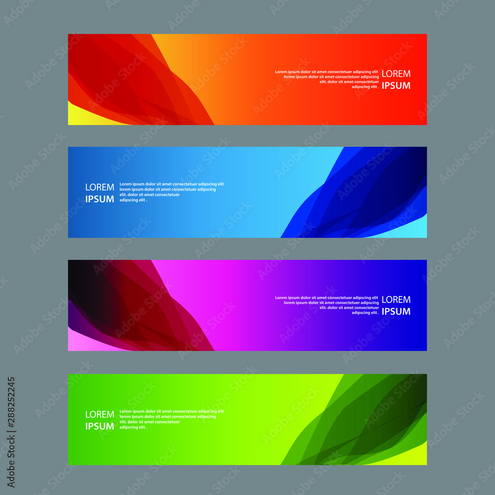 Fototapeta premium Vector Abstract design banner web template