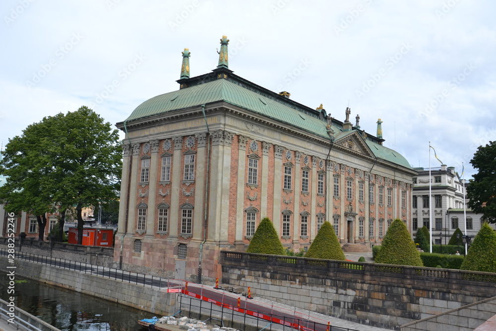 Sweden barocco style house in the Riddarholmen, Stockholm