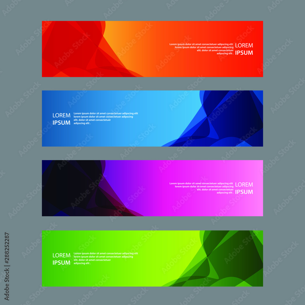 Vector Abstract design banner web template Vector Abstract design banner web template