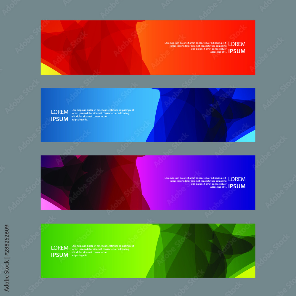 Fototapeta premium Vector Abstract design banner web template