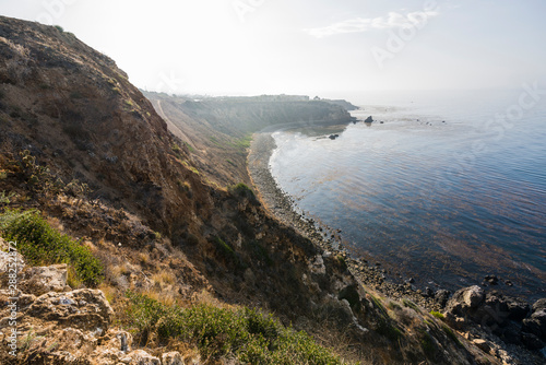 Scenic coast view of Pelica...
