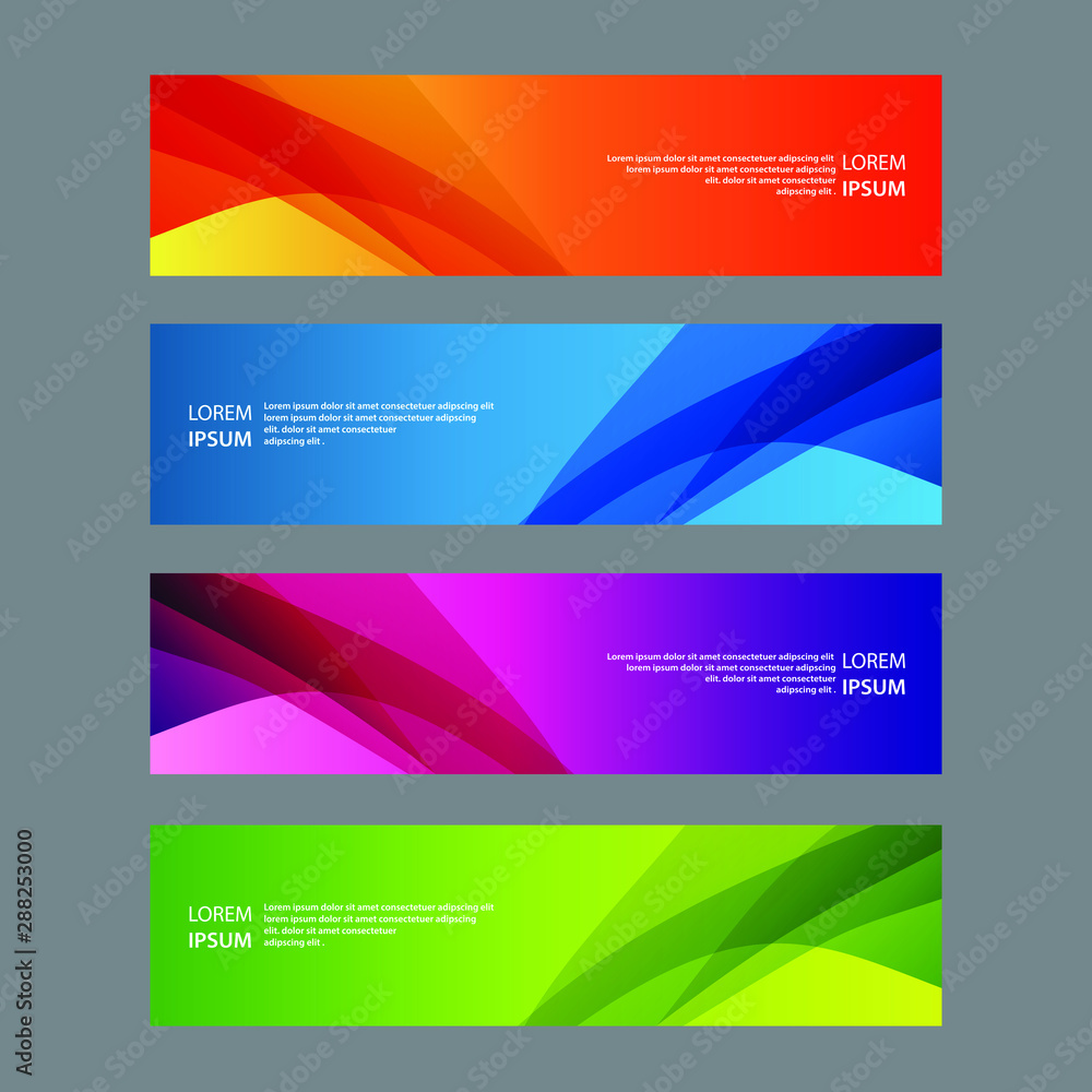 Fototapeta premium Vector Abstract design banner web template