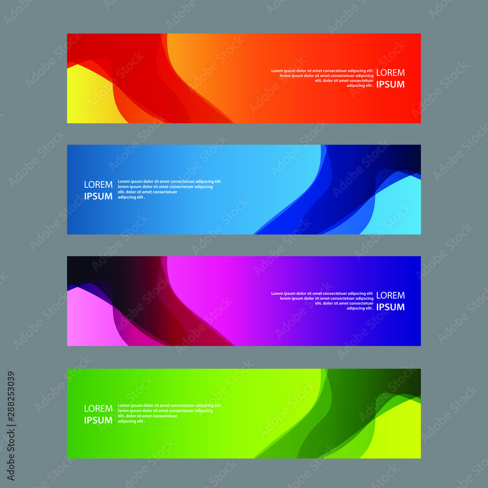 Vector Abstract design banner web template Vector Abstract design banner web template