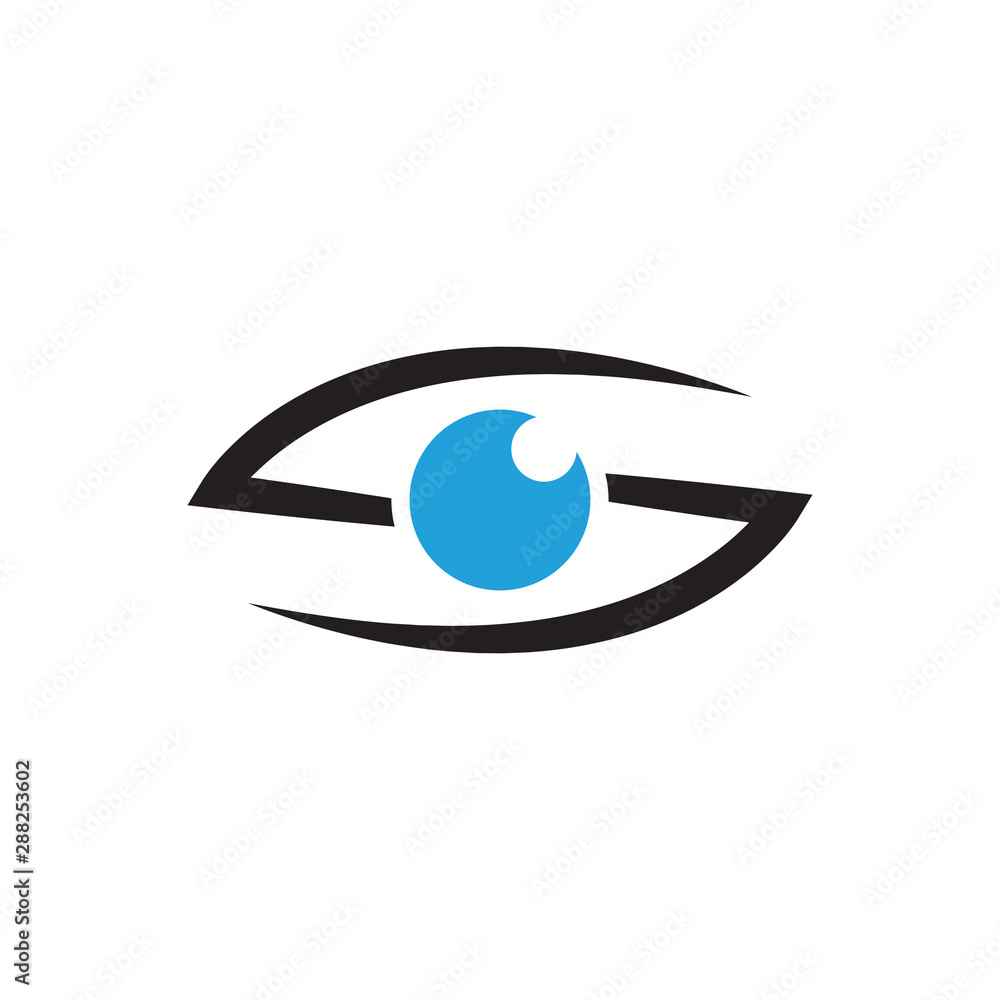 Fototapeta premium Abstract eye graphic design template vector isolated