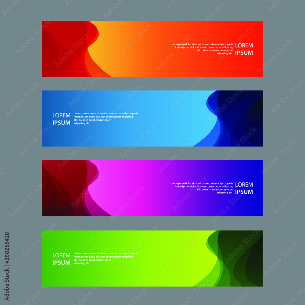 Fototapeta premium Vector Abstract design banner web template
