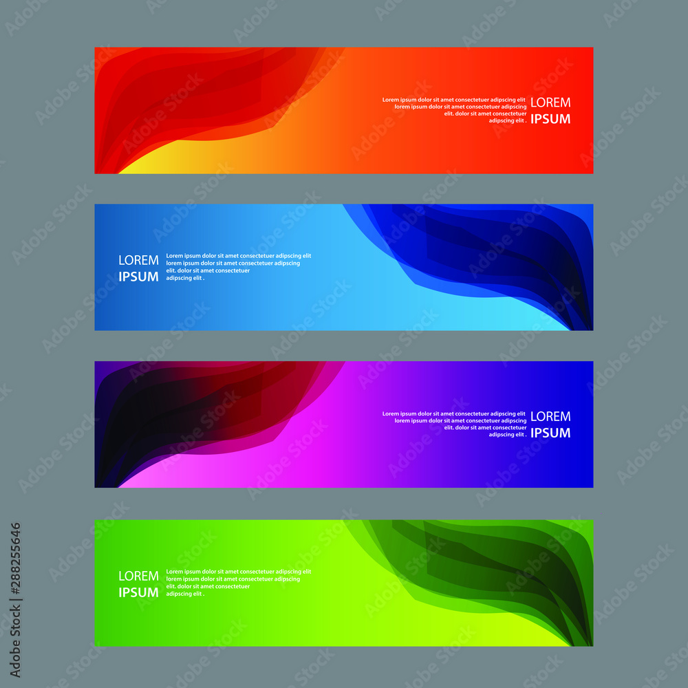 Vector Abstract design banner web template