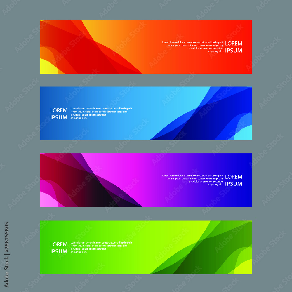 Fototapeta premium Vector Abstract design banner web template