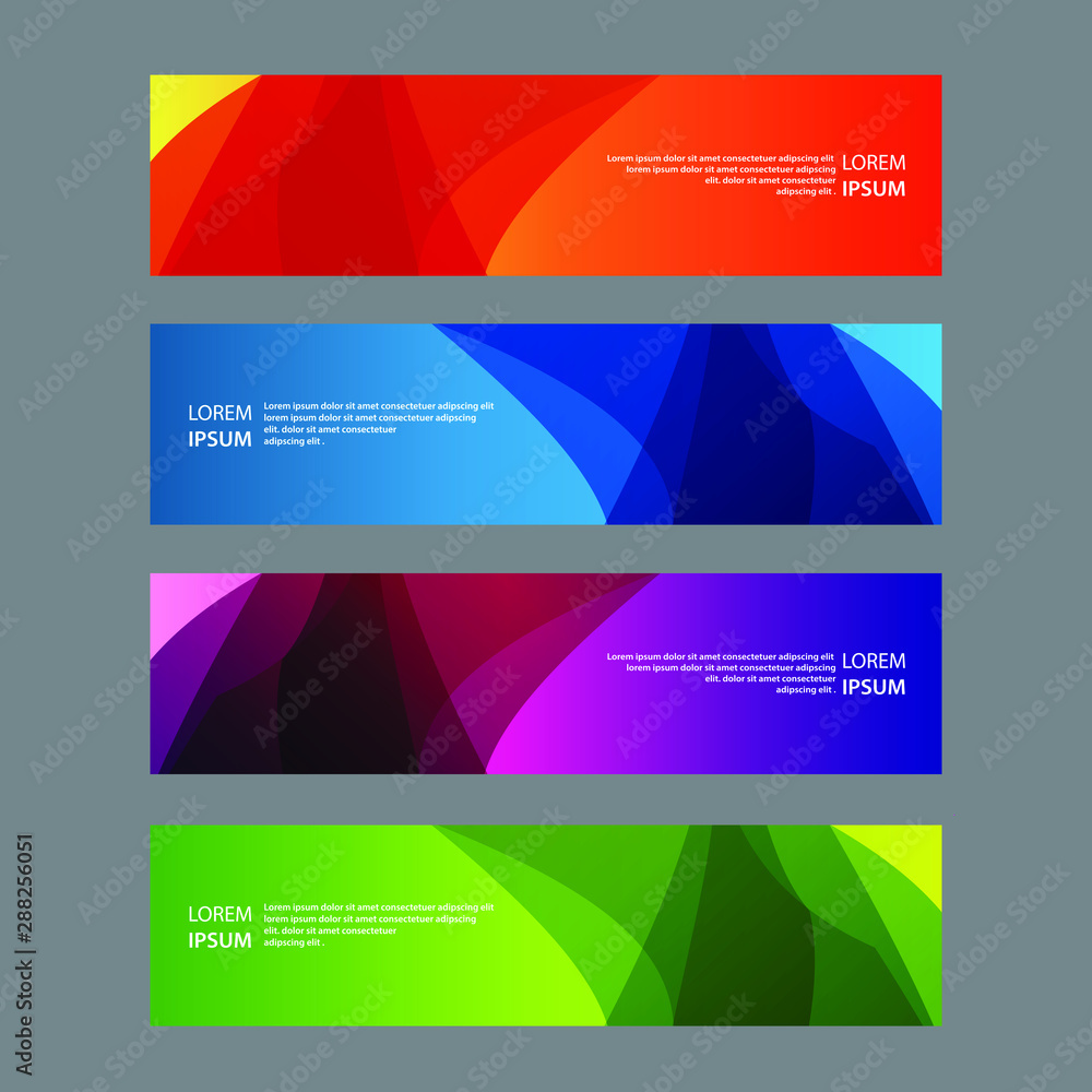 Vector Abstract design banner web template Vector Abstract design banner web template