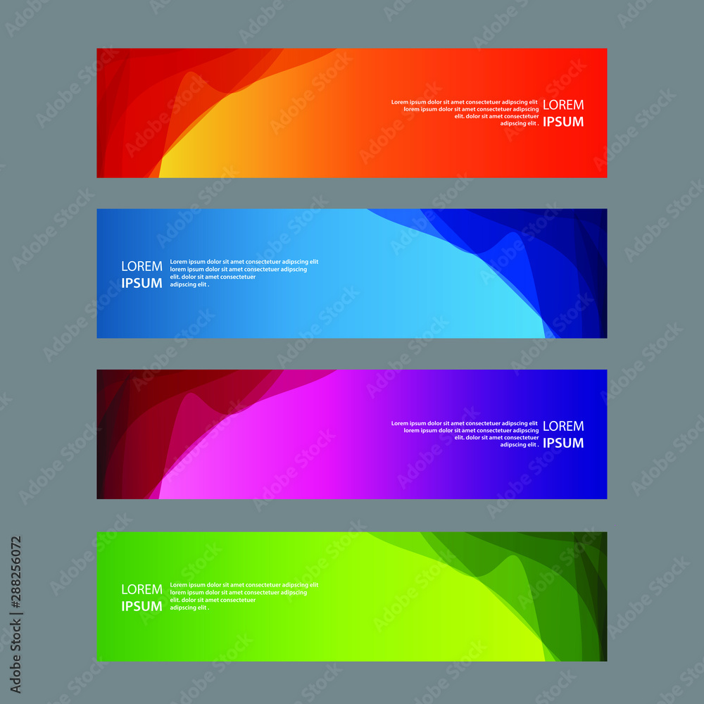 Vector Abstract design banner web template Vector Abstract design banner web template