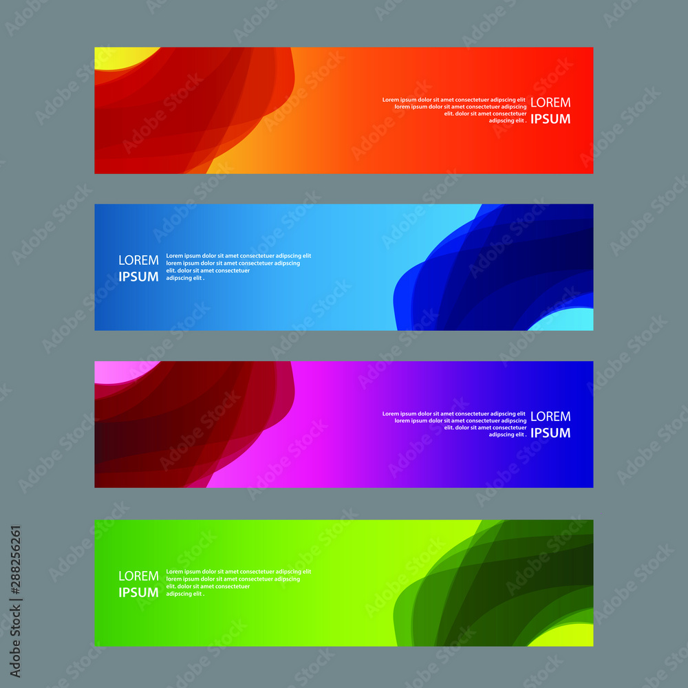 Vector Abstract design banner web template