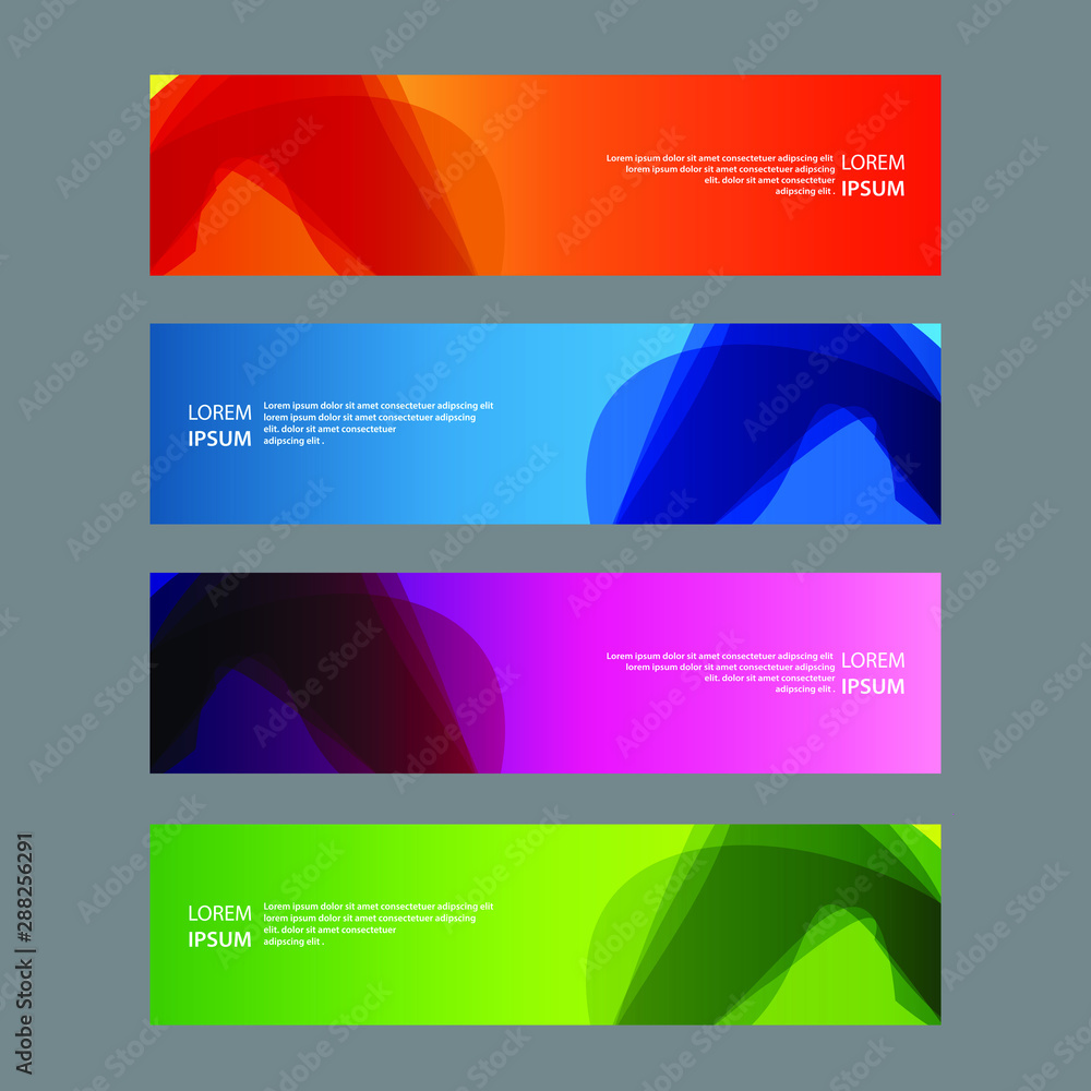 Vector Abstract design banner web template