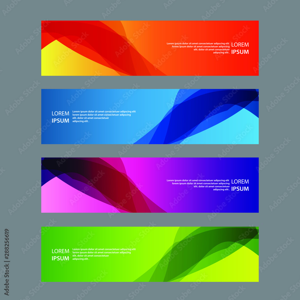 Vector Abstract design banner web template Vector Abstract design banner web template