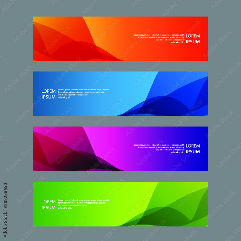 Vector Abstract design banner web template Vector Abstract design banner web template