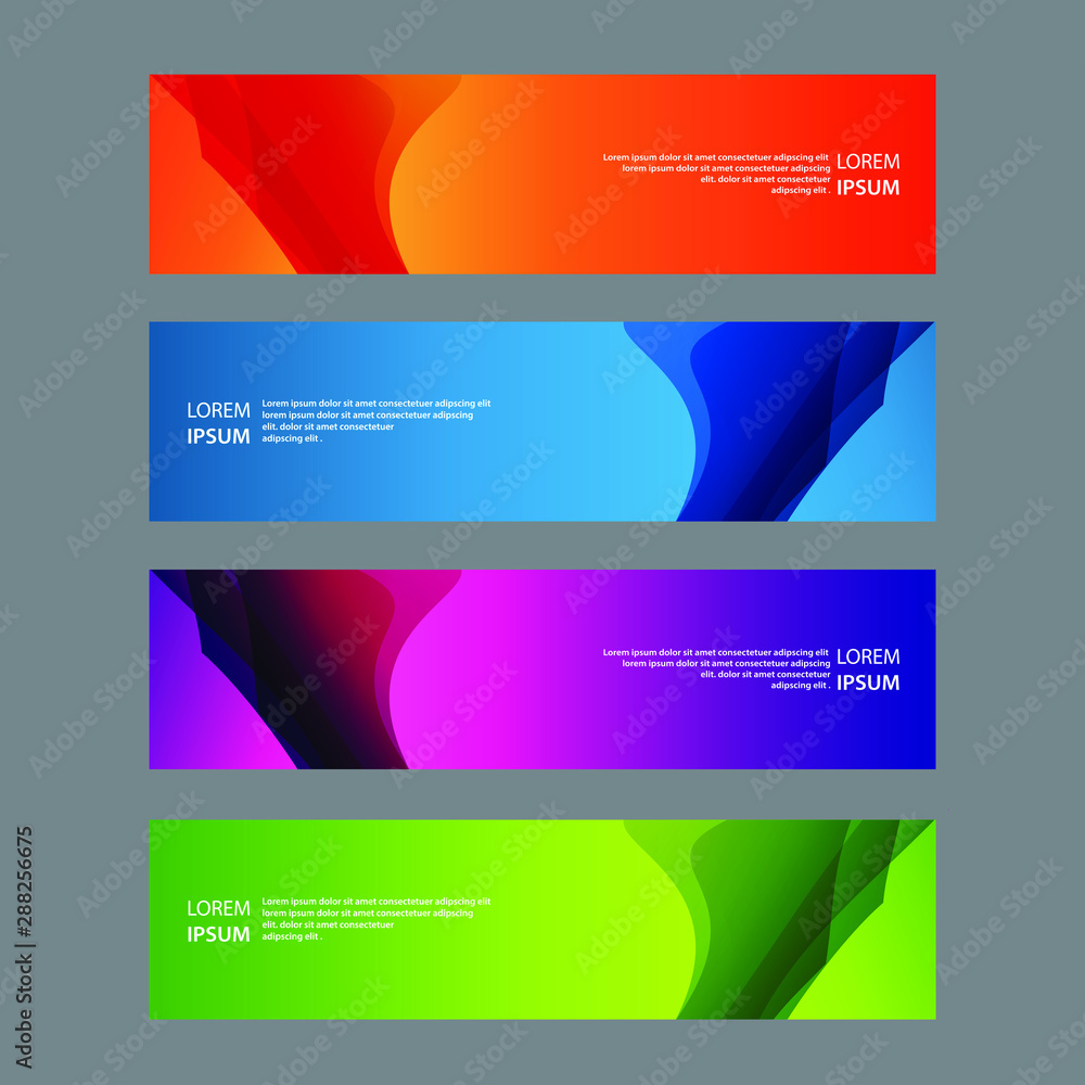 Vector Abstract design banner web template Vector Abstract design banner web template