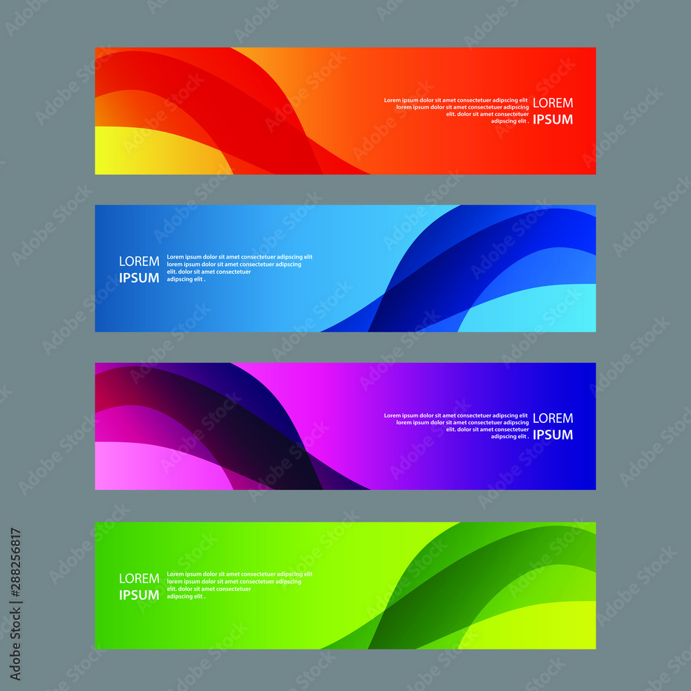 Vector Abstract design banner web template Vector Abstract design banner web template