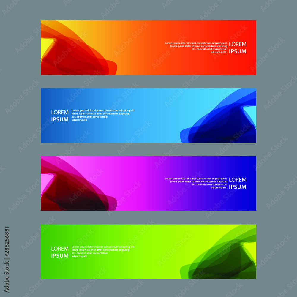 Fototapeta premium Vector Abstract design banner web template