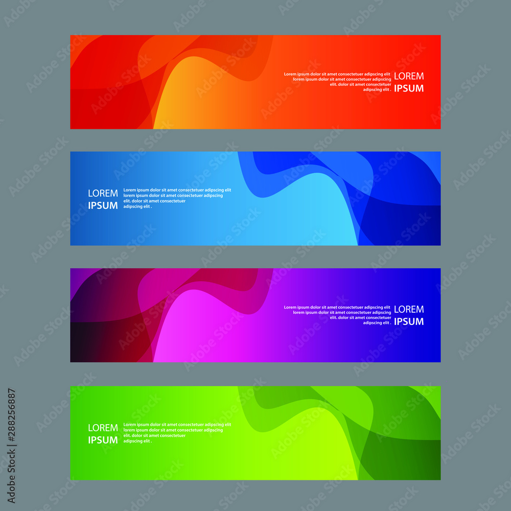 Vector Abstract design banner web template Vector Abstract design banner web template