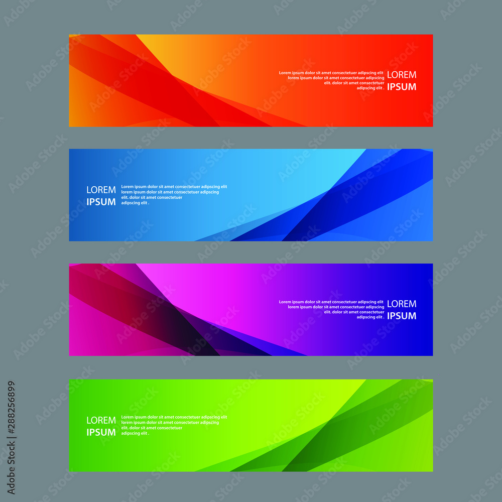 Naklejka premium Vector Abstract design banner web template