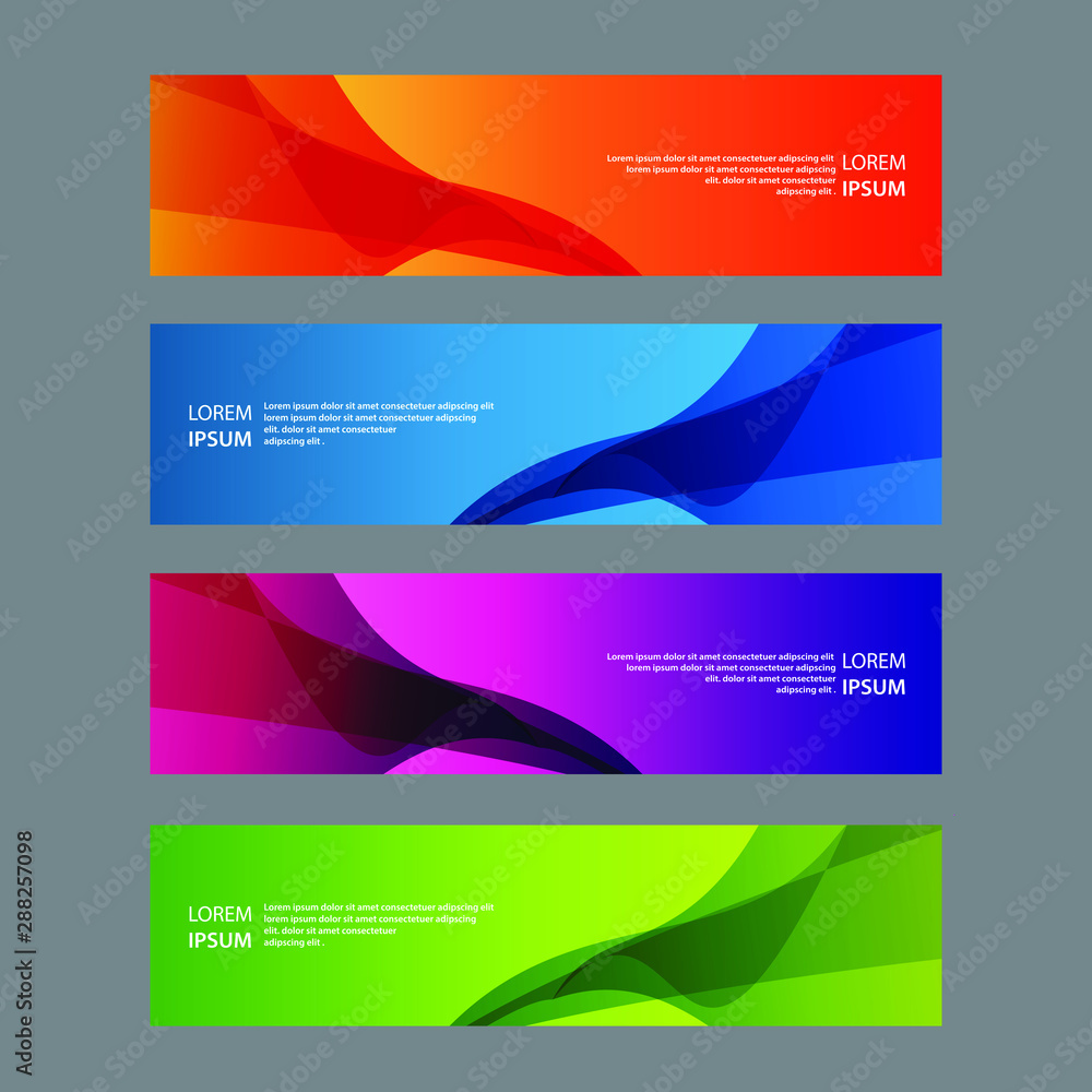 Vector Abstract design banner web template Vector Abstract design banner web template