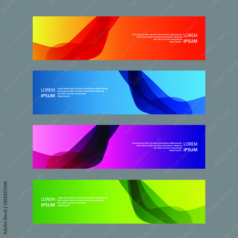 Fototapeta premium Vector Abstract design banner web template