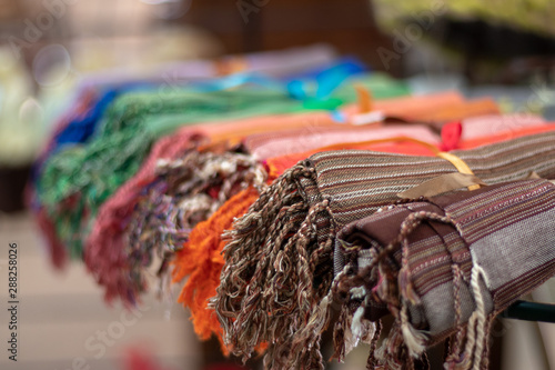 Various colors of cloth like material © Kevin W Ivers