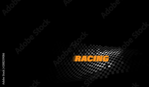 Racing square background, abstraction in car track. vector eps10