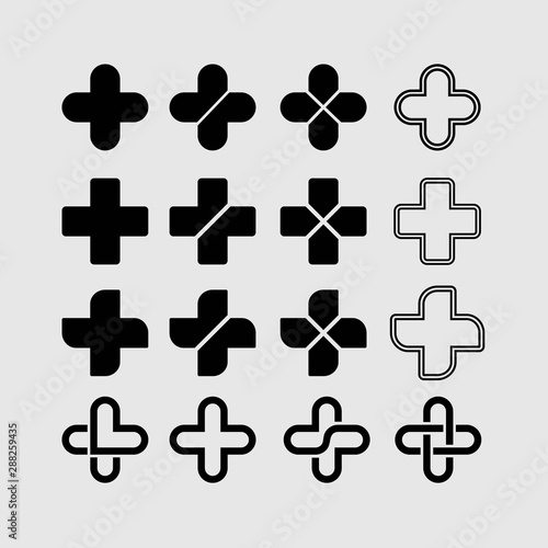 Medical Icon Set, vector logo