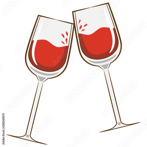 wine glass vector clipart