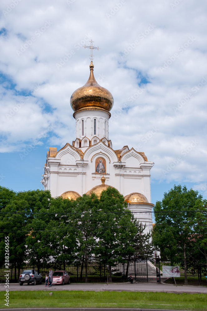Russia, Khabarovsk, June 2019 Church of the Holy Martyr Grand Duchess Elisaveta in Khabarovsk