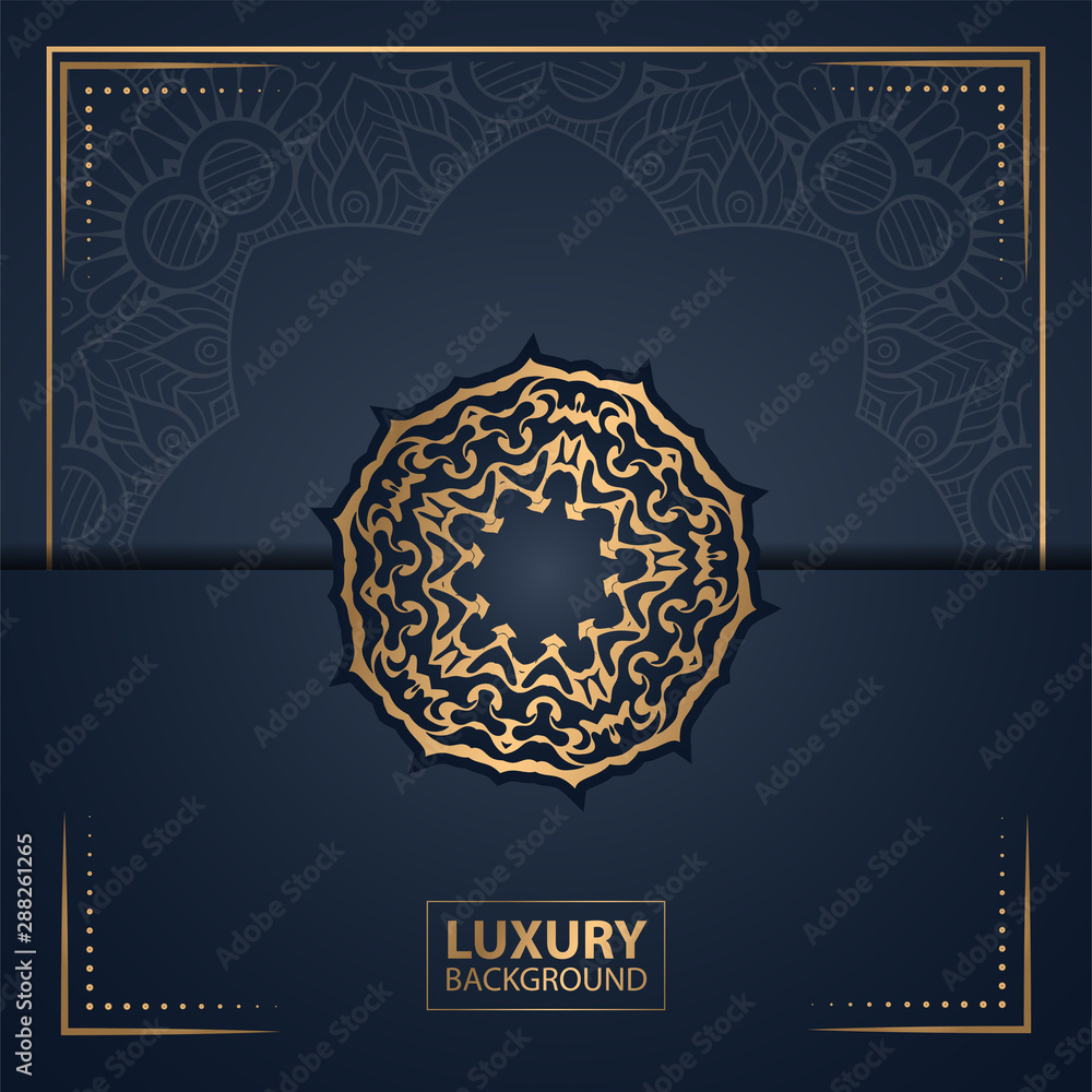 Luxury ornament mandala background for book cover, wedding invitation