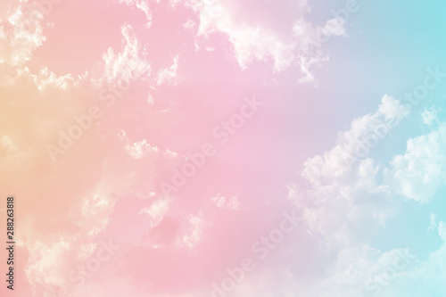 abstract background with clouds and stars