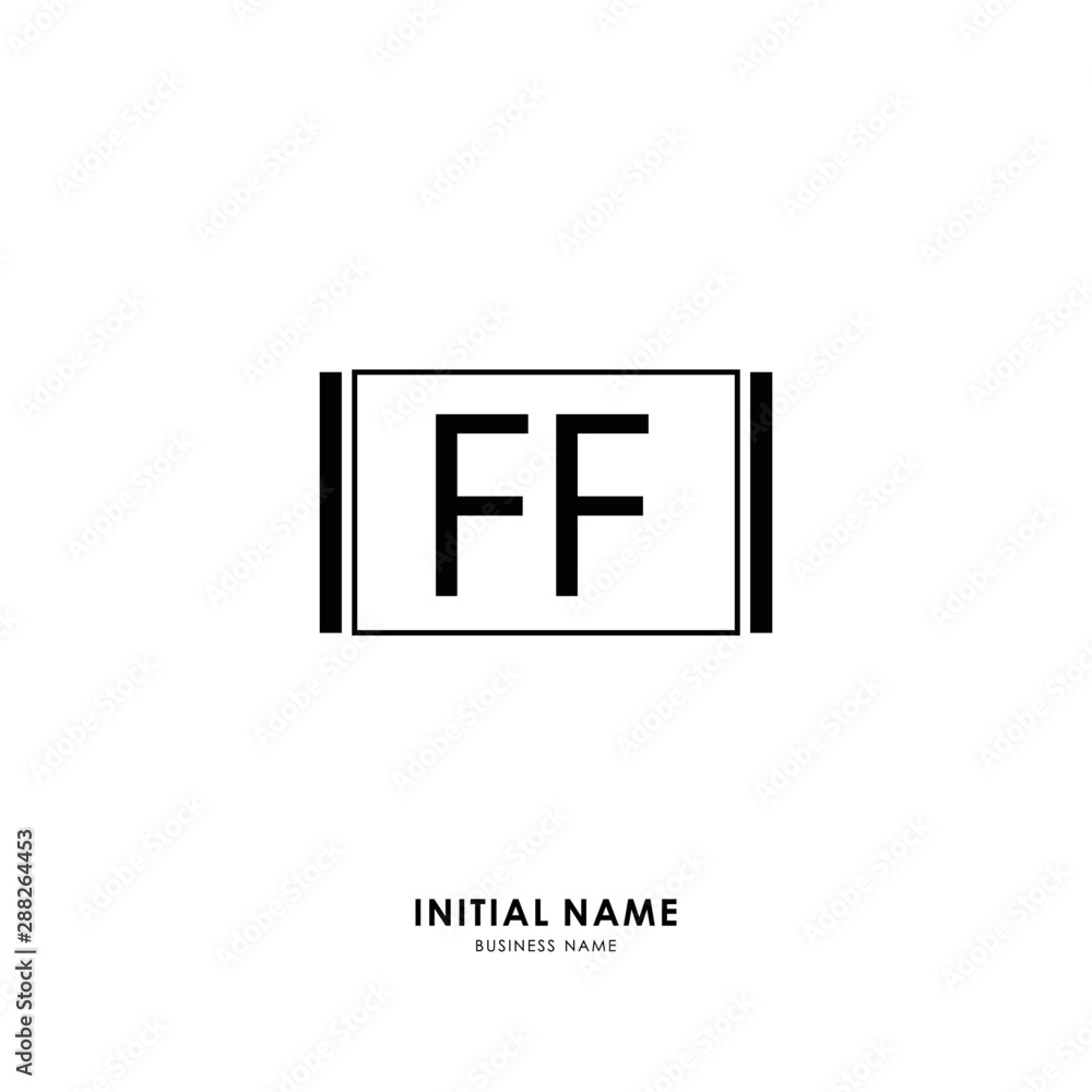 F FF Initial logo letter with minimalist concept. Vector with scandinavian style logo. F FF Initial logo letter with minimalist concept. Vector with scandinavian style logo.
