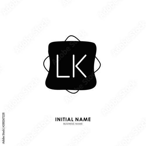 L K LK Initial logo letter with minimalist concept. Vector with scandinavian style logo. © FAAZT_Creative