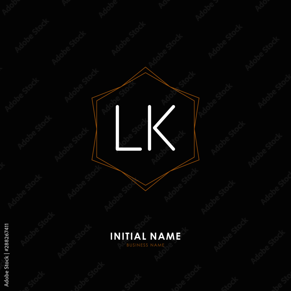 L K LK Initial logo letter with minimalist concept. Vector with scandinavian style logo. L K LK Initial logo letter with minimalist concept. Vector with scandinavian style logo.