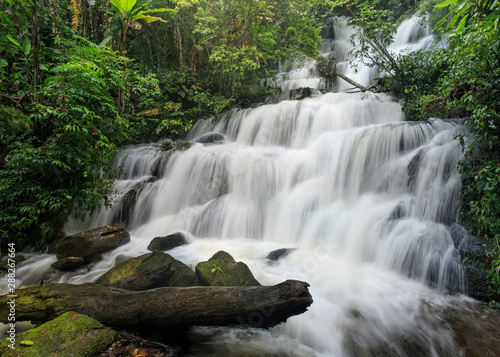 Waterfalls during the rainy season, Thailand.