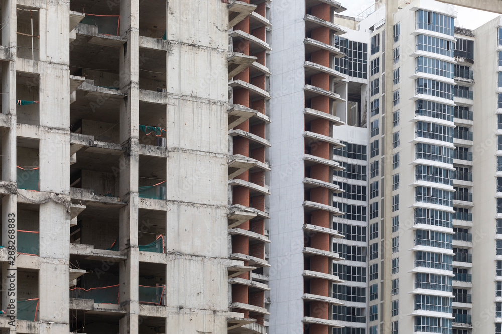 Large Development and Construction Site in Asia Large Development and Construction Site in Asia