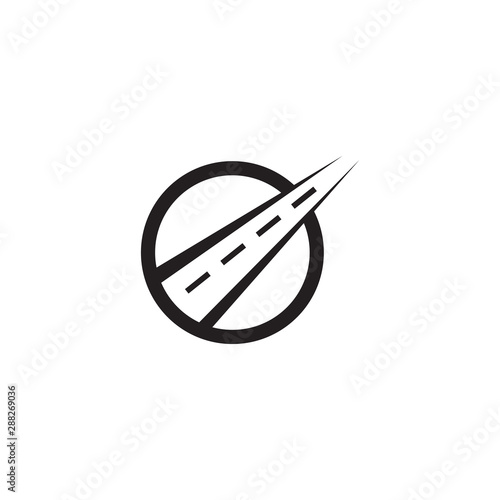Road logo design icon vector template