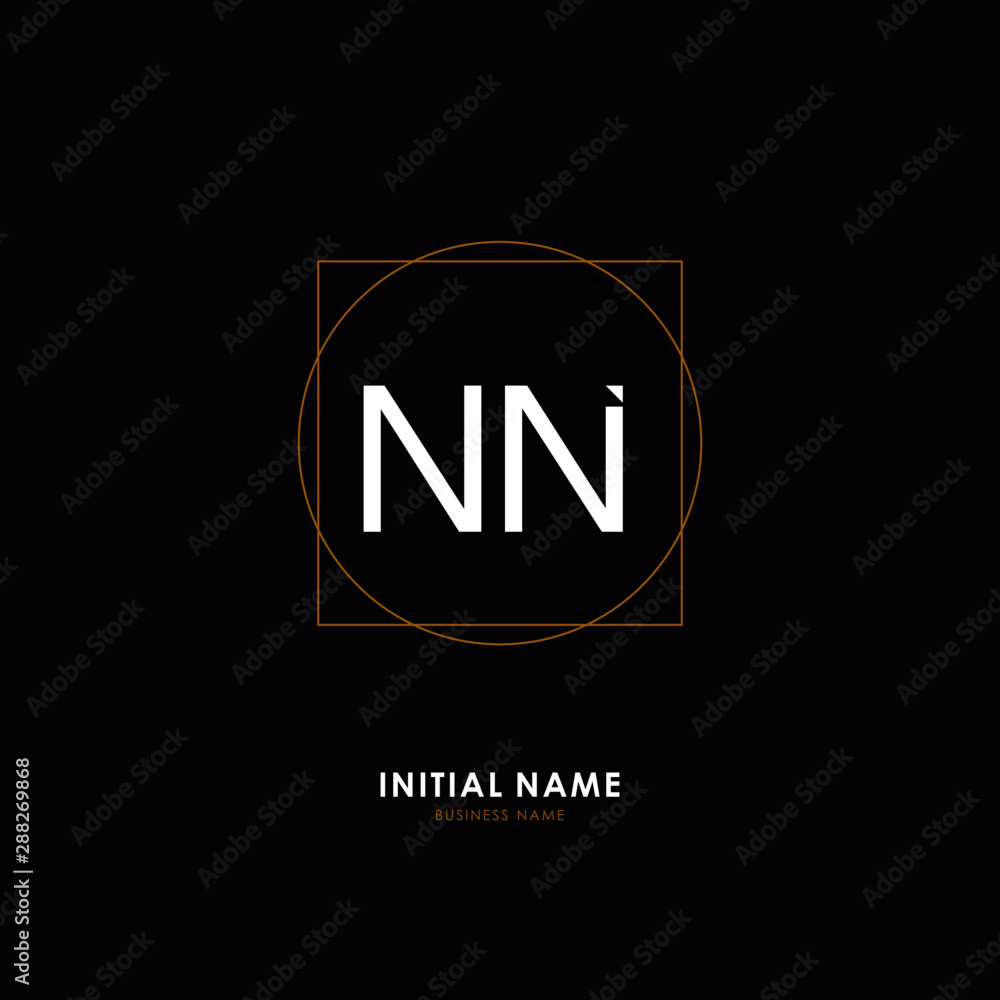 N NN Initial logo letter with minimalist concept. Vector with scandinavian style logo. N NN Initial logo letter with minimalist concept. Vector with scandinavian style logo.
