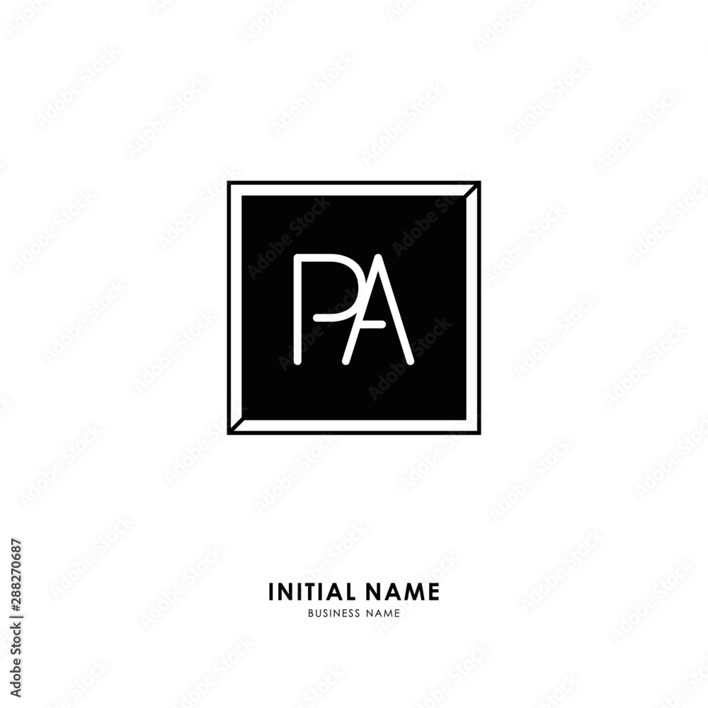 P A PA Initial logo letter with minimalist concept. Vector with scandinavian style logo. P A PA Initial logo letter with minimalist concept. Vector with scandinavian style logo.
