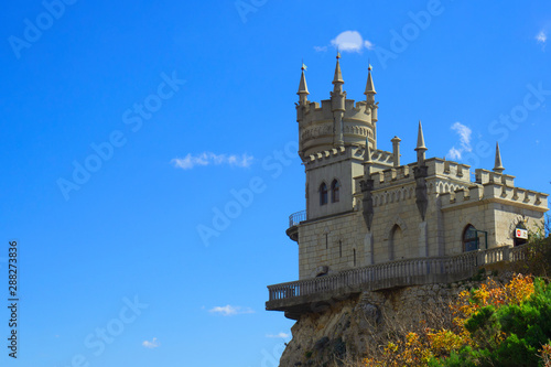 View of the castle "Swallow's Nest". Yalta. Republic of Crimea. Russian Federation. © Sergey