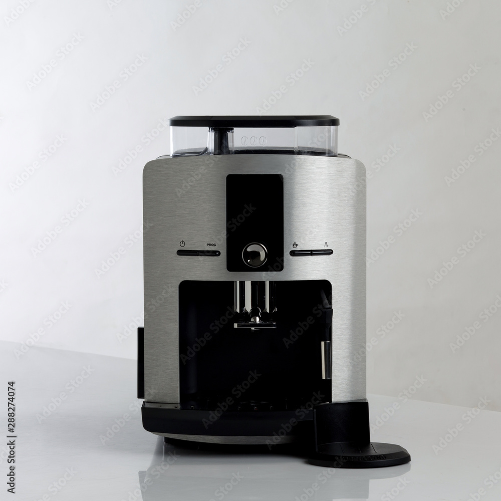 Coffee boiler machine isolated Coffee boiler machine isolated