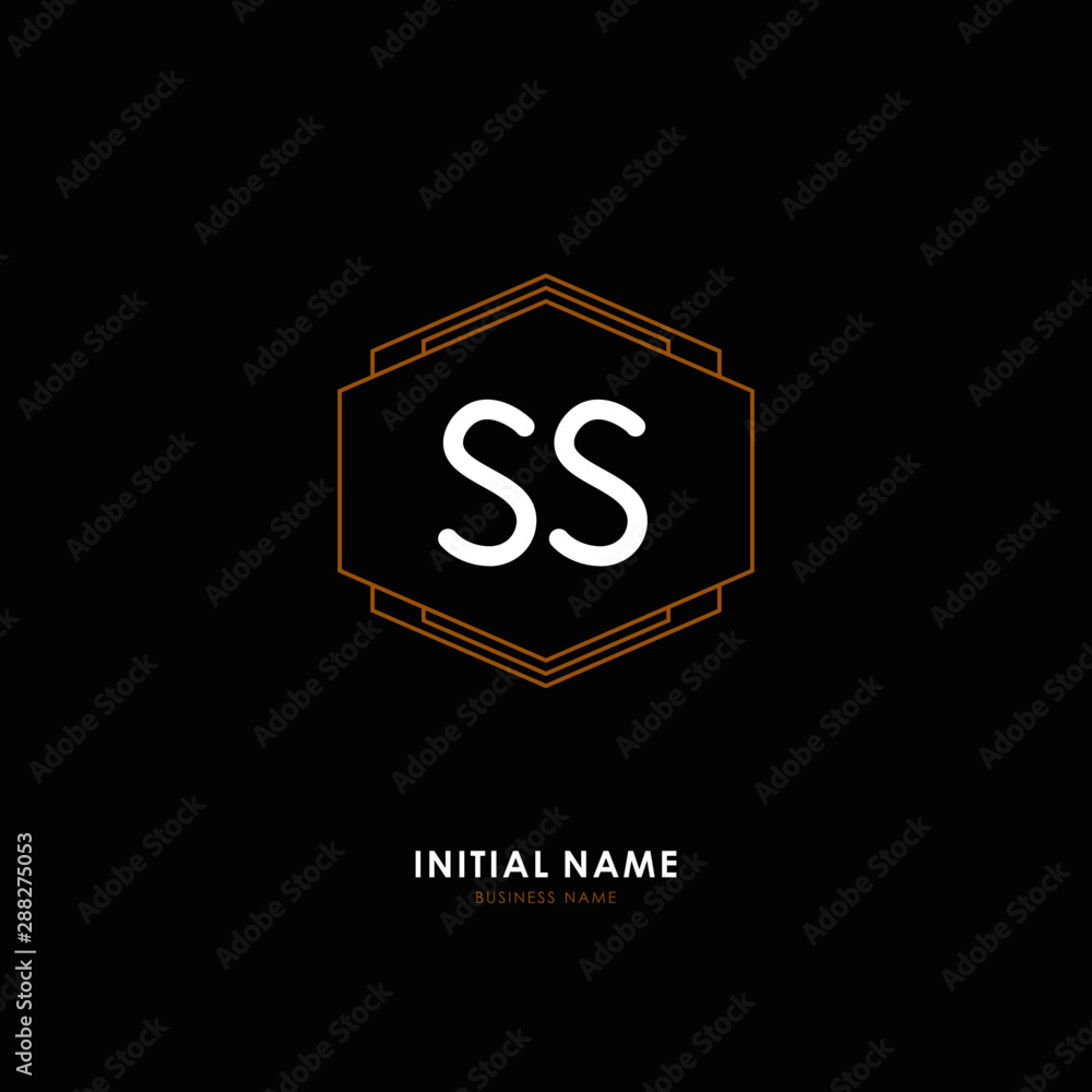S SS Initial logo letter with minimalist concept. Vector with scandinavian style logo. S SS Initial logo letter with minimalist concept. Vector with scandinavian style logo.
