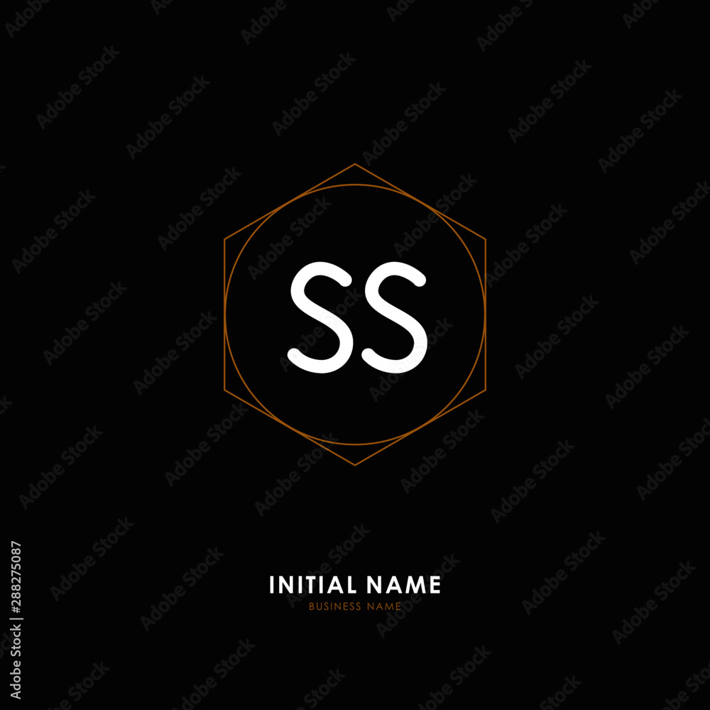 S SS Initial logo letter with minimalist concept. Vector with scandinavian style logo. S SS Initial logo letter with minimalist concept. Vector with scandinavian style logo.