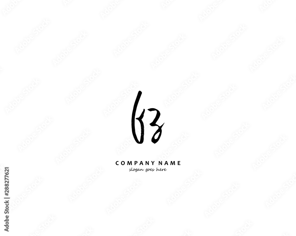 FZ Initial letter logo template vector FZ Initial letter logo template vector