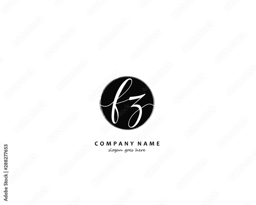 FZ Initial letter logo template vector FZ Initial letter logo template vector
